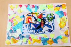 アートワークショップでの作品