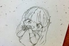 節分をテーマに思い思いに描く