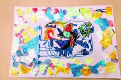アートワークショップでの作品